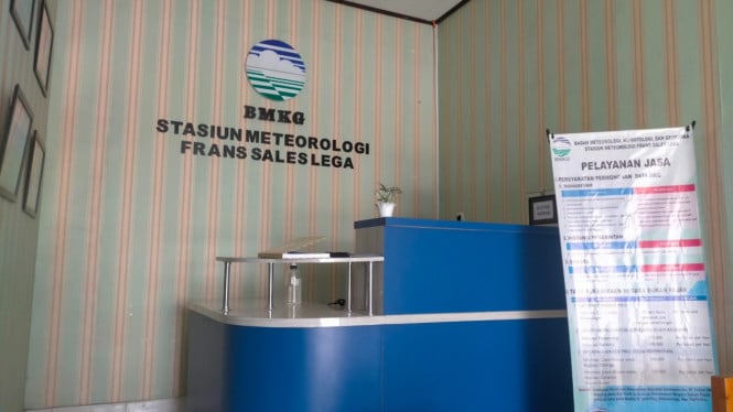 Kantor BMKG Stasiun Meteorologi Frans Sales Lega Ruteng.