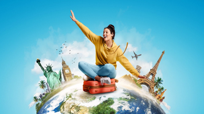Konsep wisata dengan landmarks.