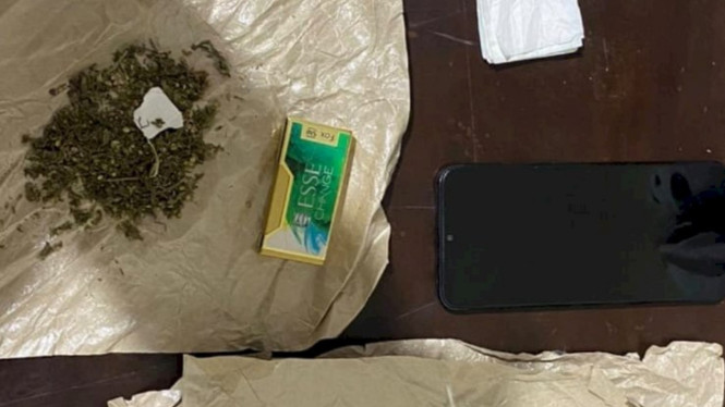 Barang bukti ganja yang ditangkap di Ruteng