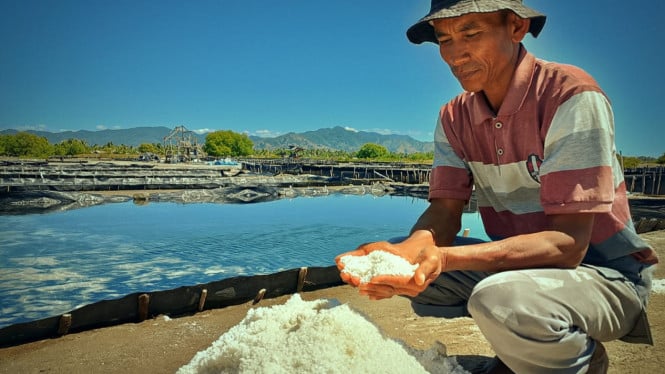 Syarifuddin Baso Imam (51) petani garam Tonggurambang