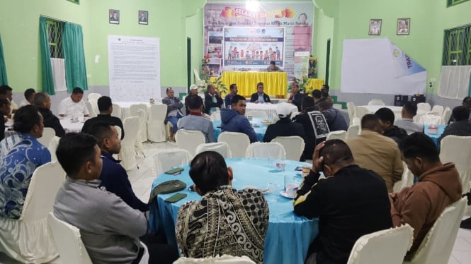 Pertemuan alumni PMKRI di Aula Karya Murni, Ruteng, Senin (20/7/2026) malam, di sela rangkaian Kongres