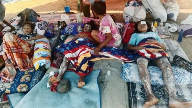 Kondisi korban sebelum dirujuk ke RSUD Borong