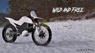 Buatan India, Perkenalkan Motor Barrel Veloc-e Electric Dual-Sport