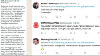 Eko Kuntadhi Minta Maaf, Netizen : Tiba-Tiba Jadi Ayam Sayur, Cemenlah