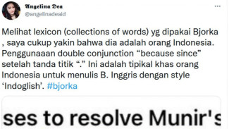 Dari Bahasa Inggris, Netizen Ini Cukup Yakin Bjorka Orang Indonesia