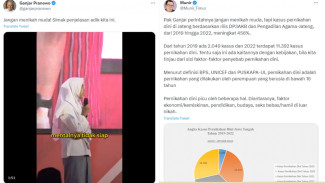 Pro Kontra Netter Tentang Cuitan Ganjar Pranowo Tentang Jangan Menikah Muda