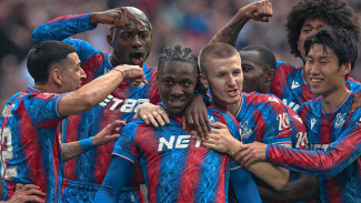 Selebrasi gol pemain Crystal Palace Selebrasi gol pemain Crystal Palace
