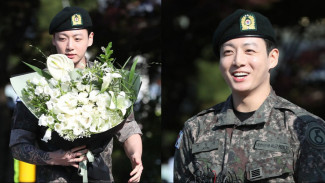 4 Potret Jungkook BTS Saat Memakai Pakaian Militer Korea