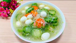 Resep Sup Sayur Oyong, Menu Sederhana Cocok Disantap Saat Sarapan