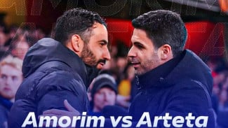 Ruben Amorim Ditempatkan Setara Dengan Mikel Arteta