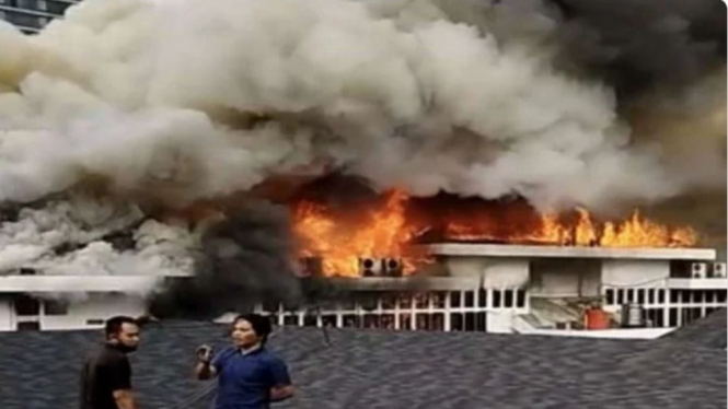 Gedung Balai Kota Bandung Kebakaran