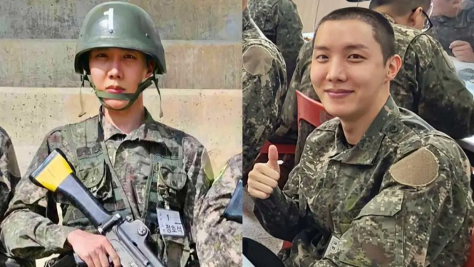 Foto Militer J-Hope BTS : Bintang K-pop Terlihat Sehat di Kamp Pelatihan