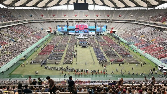 Konser KPop Jambore di  Stadion Piala Dunia Seoul Sangam