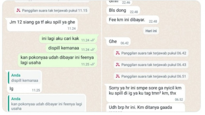 cuitan viral pinjaman pribadi