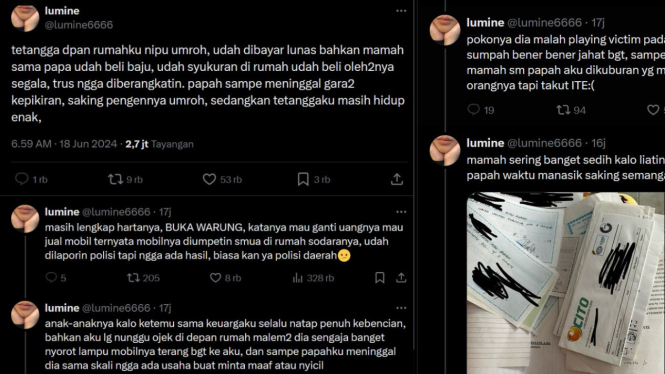 Curhatan viral di twitter