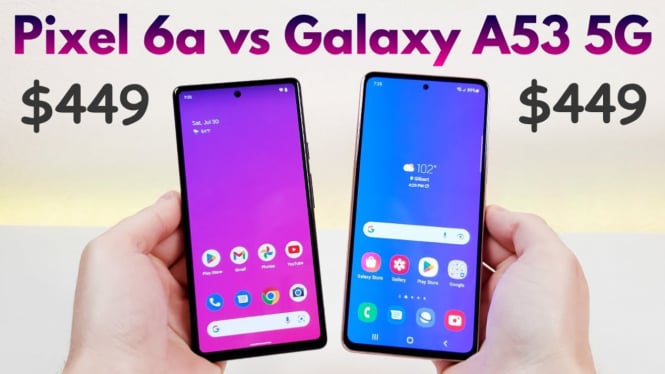 Samsung Galaxy A53 5G vs Google Pixel 6a