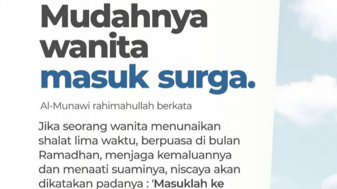 wanita masuk surga