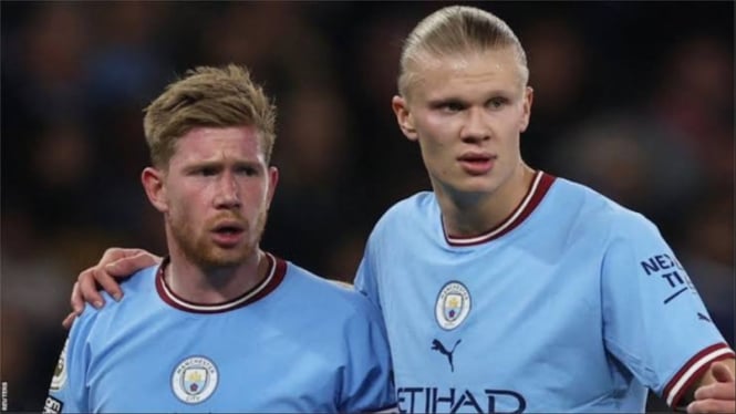 Kevin De Bruyne dan Erling Haaland