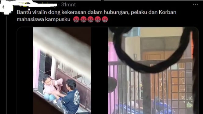 Cowok Ini Menghajar Kekasihnya