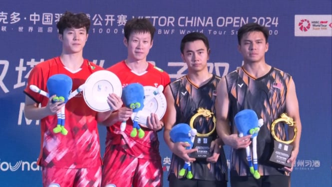 podium ganda putra China Open 2024 Super 1000