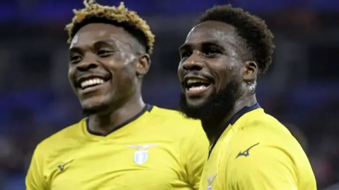 Lazio players Europa League