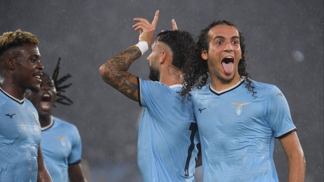 Lazio players Europa League