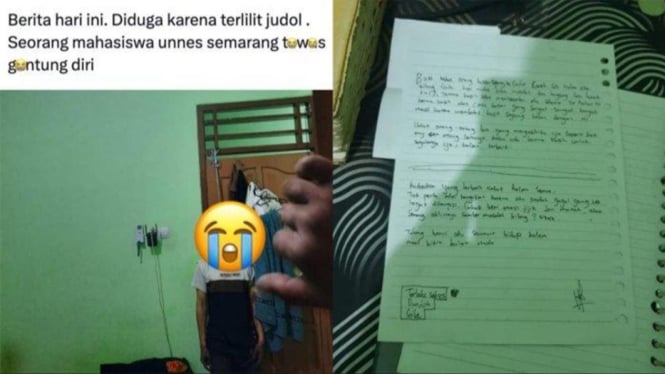 Surat Wasiat Mahasiswa Unnes yang Bunuh Diri