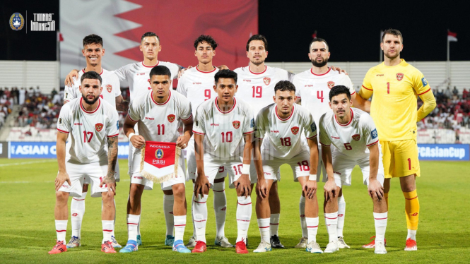 starting line up timnas Indonesia vs Bahrain
