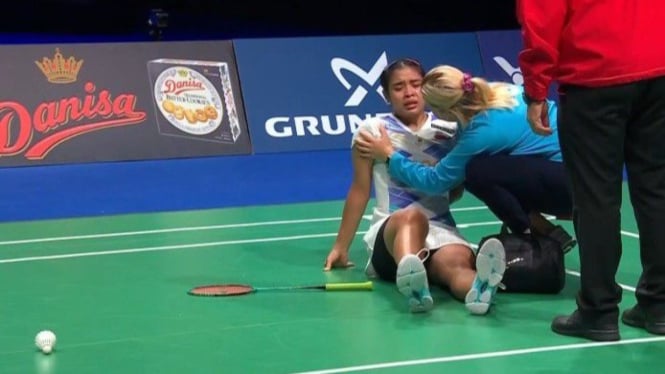 Gregoria Mariska Cedera di semifinal Denmark Open 2024