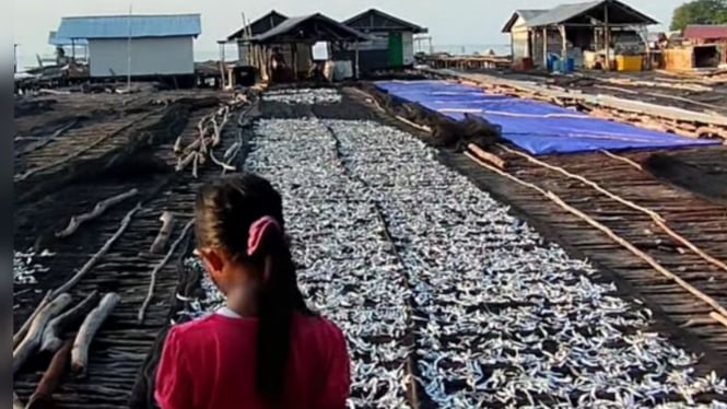 Tempat pengeringan ikan Tanjung Binga