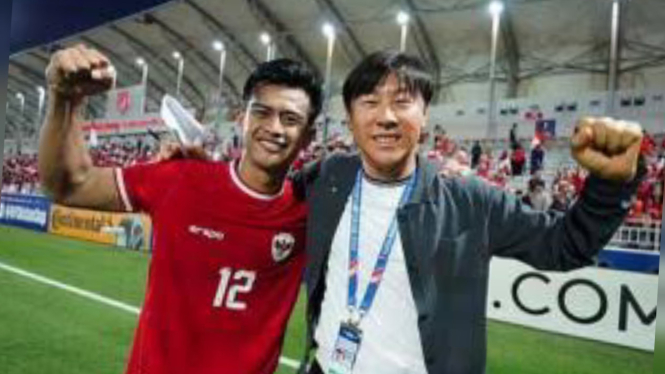 Pratama Arhan dan Shin Tae-yong