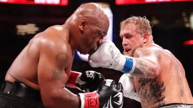 Jake Paul menang mudah melawan Mike Tyson