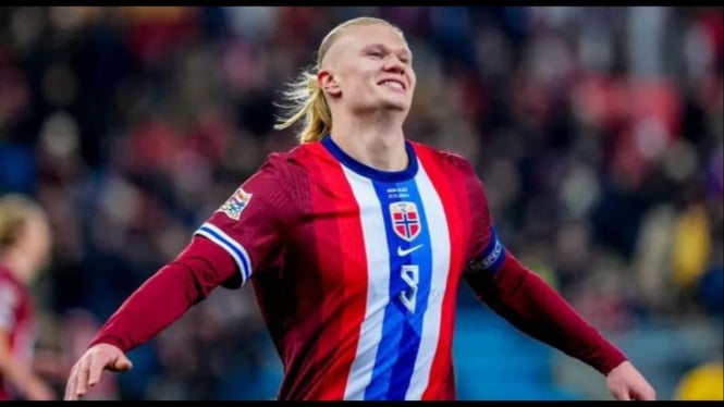 Erling Haaland hattrick gol buat Norwegia vs Kazakhstan