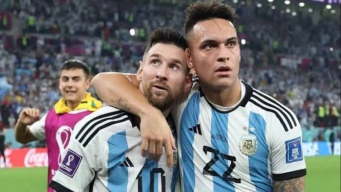 Messi dan Lautaro Martinez, Argentina