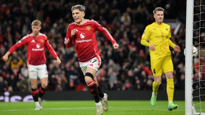 selebrasi gol pemain Manchester United vs Bodo/Glimt