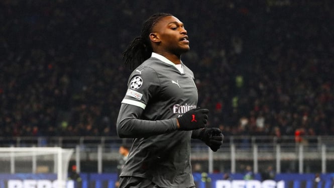 selebrasi gol Rafael Leao
