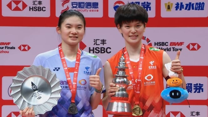 Han Yue and Wang Zhiyi, BWF World Tour Finals 2024