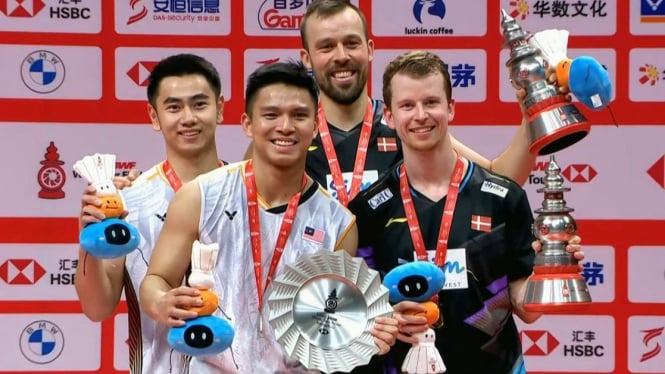 podium ganda putra BWF World Tour Finals 2024