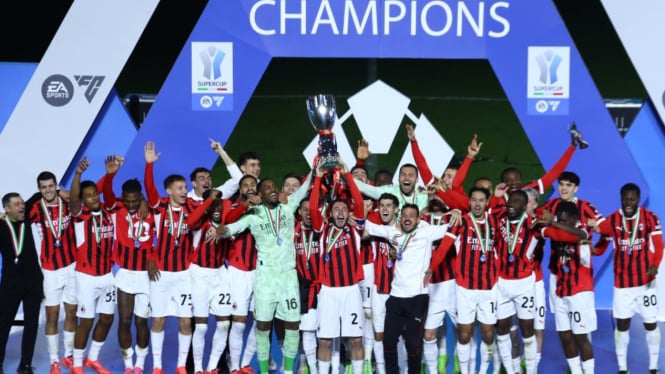 AC Milan juara Supercoppa Italiana di awal tahun 2025