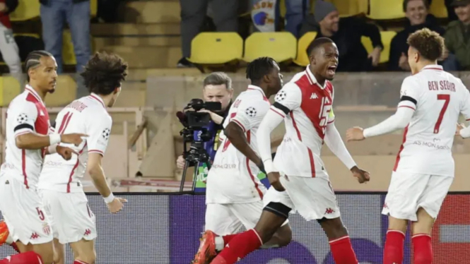Selebrasi gol pemain AS Monaco