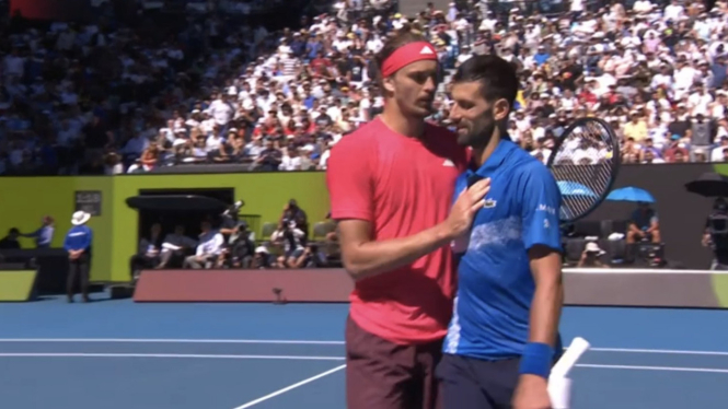 Zverev and Djokovic, semifinal Australian Open 2025