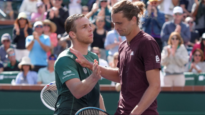 Zverev kalah melawan Tallon di Indian Wells 2025