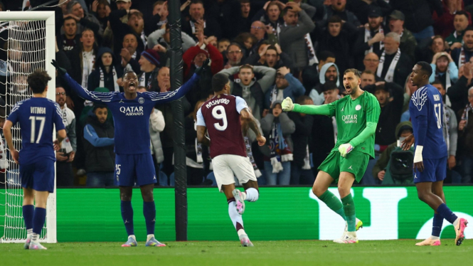 Aston Villa 3-2 PSG, Liga Champions April 2025