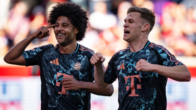 Selebrasi gol pemain Bayern Munchen