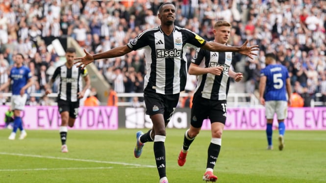 selebrasi gol Alexander Isak buat Newcastle United