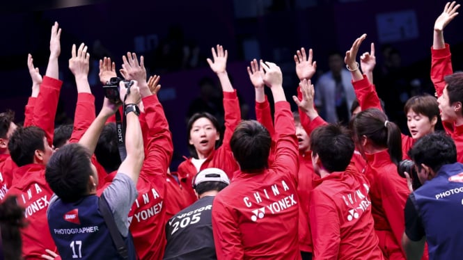 China lolos ke final Sudirman Cup 2025