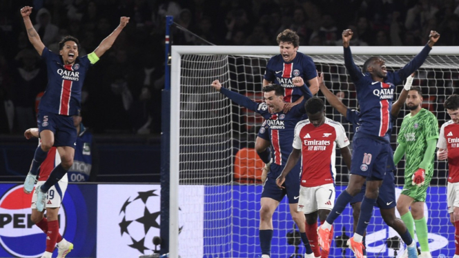 PSG 2-1 Arsenal, Liga Champions Mei 2025