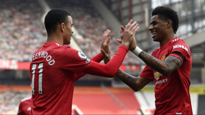 Mason Greenwood dan Marcus Rashford