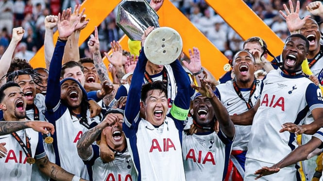 Son Heung-Min kapten Tottenham Hotspur juara Liga Europa 2024-2025