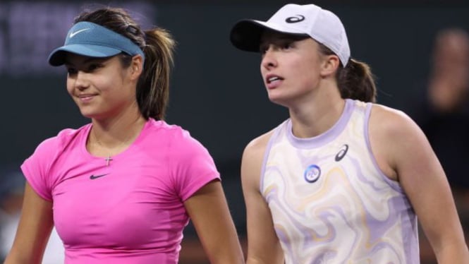 Raducanu dan Swiatek di Australian Open 2025